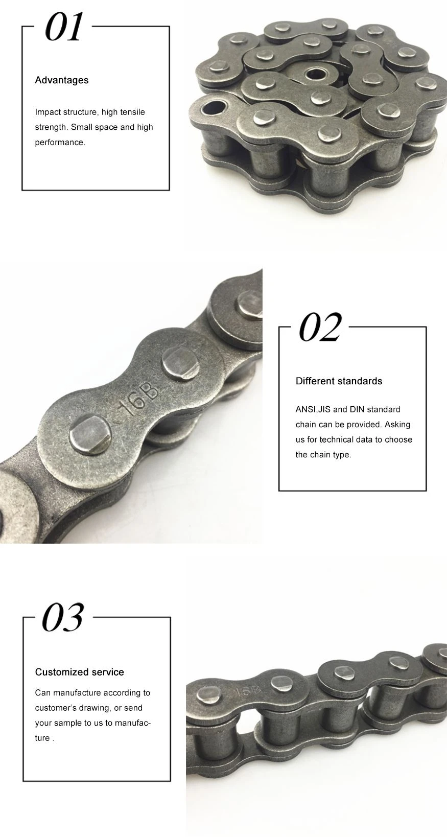 B Series Short Pitch Precision Roller Chain details